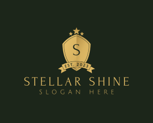 Elegant Shield Star logo design