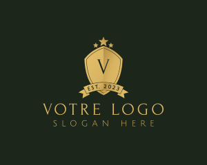 Luxe - Elegant Shield Star logo design