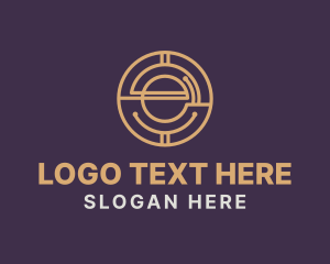 Accountant - Digital Token Letter E logo design