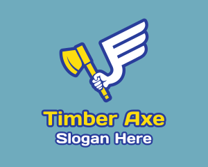 Flying Arm Axe  logo design