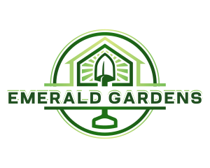 Gardening Shovel Landscaping logo design