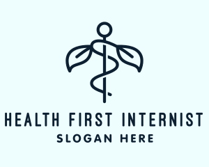 Medical Leaf Hospital logo design