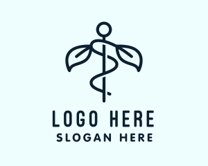 Medical Leaf Hospital logo design