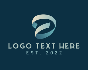 E Commerce - Luxury Ribbon Letter D logo design