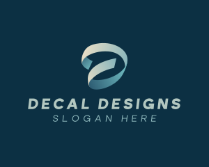 Luxury Ribbon Letter D logo design