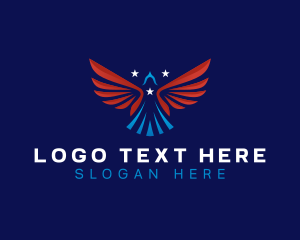 American - Eagle Wings Airforce logo design