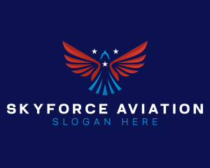 Eagle Wings Airforce logo design