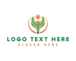 Motivational Speaker - Leadership Star Charity logo design