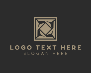 Linoleum - Pattern Floor Tiling logo design
