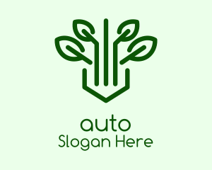 Green Herb Plant Logo