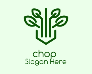 Green Herb Plant Logo