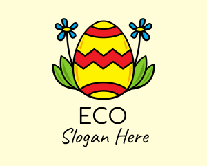 Sunflower Easter Egg Logo