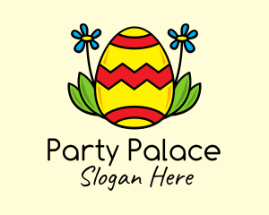 Flower Easter Egg logo design