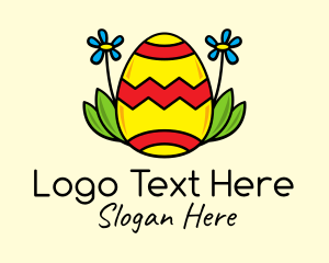 Sunflower Easter Egg Logo