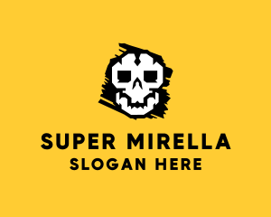 Bone - Horror Gamer Skull logo design