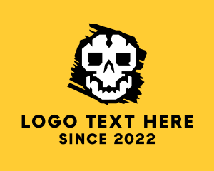 Horror Gaming Skull  Logo