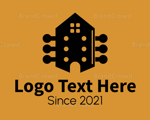 Acoustic Guitar House Logo