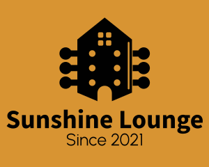 Acoustic Guitar House logo design