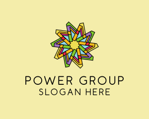 Colorful Flower Pattern  Logo