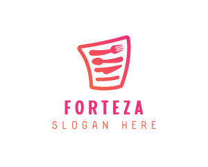 Cutlery Menu Restaurant logo design