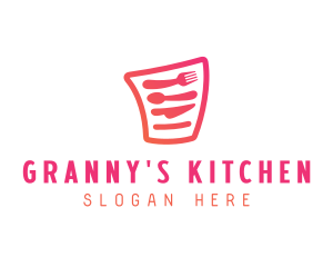 Cutlery Menu Restaurant logo design