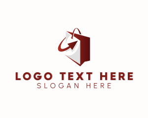 Ecommerce - Online Shopping Bag App logo design