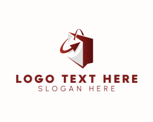 Retailer - Online Shopping Bag App logo design