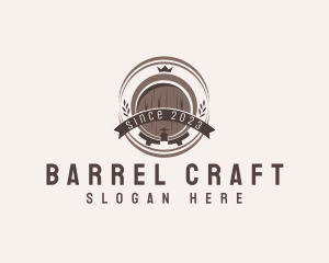 Barrel - Wine Liquor Barrel logo design