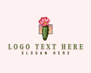 Map - Colorado Cactus Flower logo design