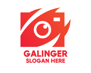 Cameraman - Red Stylish Camera logo design