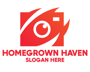 Picture - Red Stylish Camera logo design