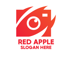 Red - Red Stylish Camera logo design