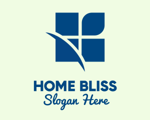 Home Window Swoosh logo design