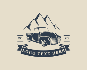 Truck - Pickup Van Adventure logo design
