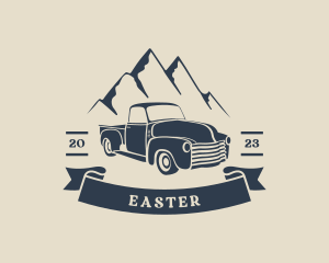 Pickup - Pickup Van Adventure logo design