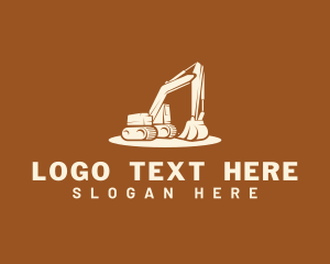 Industrial Construction Excavator Logo