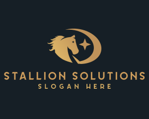 Stallion - Horse Equestrian Stallion logo design