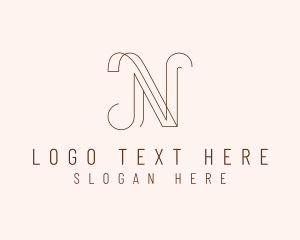 Monoline - Modern Letter N Business logo design