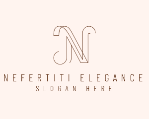 Modern Letter N Business logo design