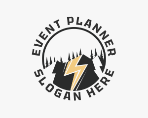 Himalayas - Mountain Energy Lightning logo design