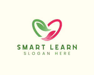 Heart Leaf Nature Logo