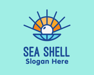 Shell - Sun Shell Pearl logo design