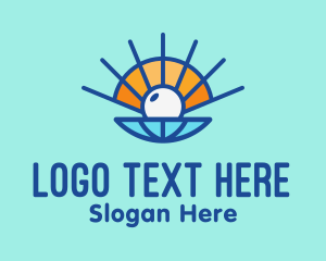 Oceanic - Sun Shell Pearl logo design