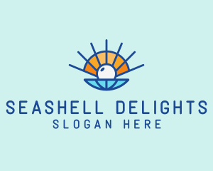 Sun Shell Pearl logo design