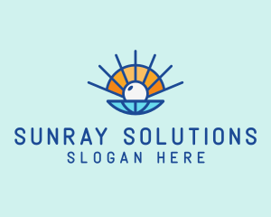 Sunray - Sun Shell Pearl logo design