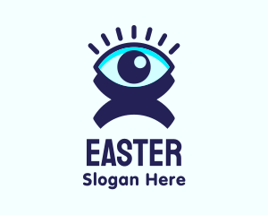 Eyelash - Optical Human Vision logo design