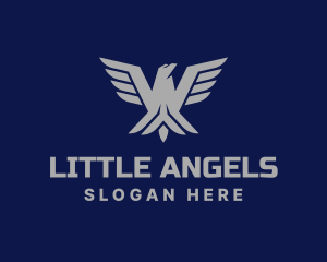 Aviation - Flying Eagle Wings logo design