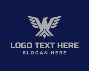 Military - Flying Eagle Wings logo design