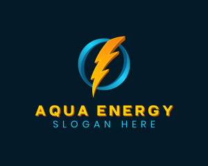 Lightning Thunder Energy logo design