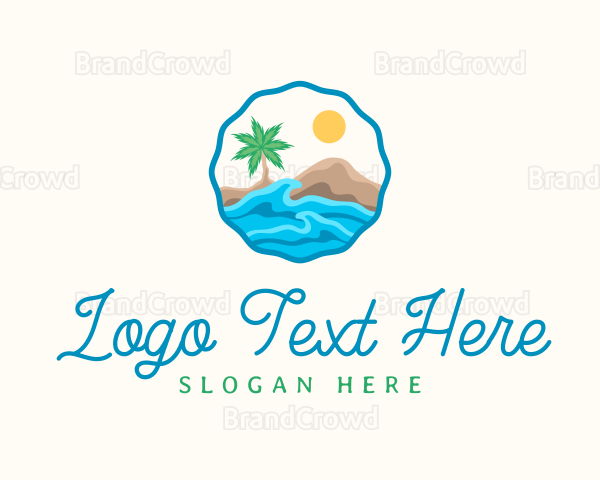 Ocean Beach Tree Logo